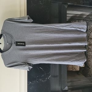 MOLERANI Women's Casual Plain Simple T-Shirt Loose Dress